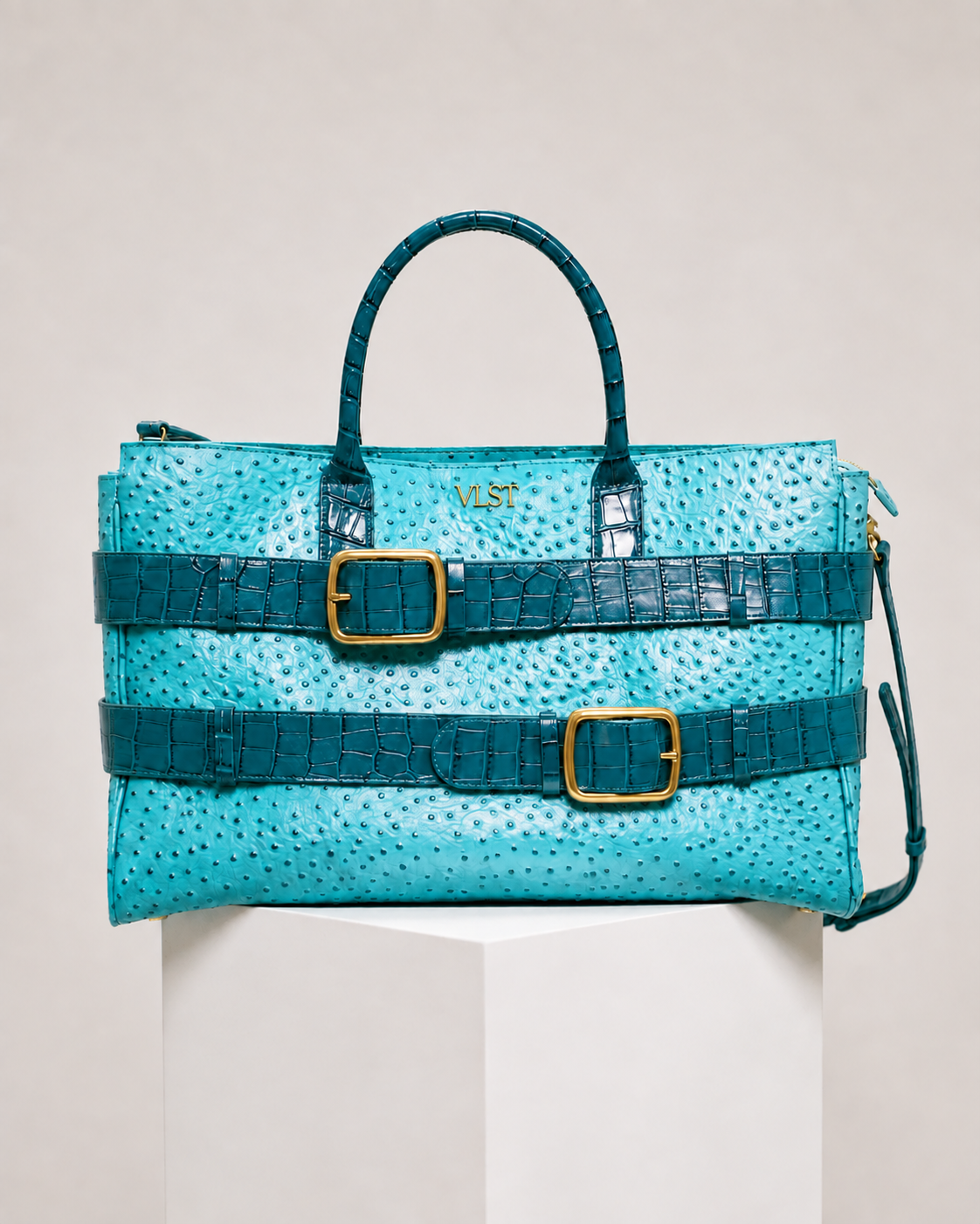 PARIYA Turquoise Tote Bag | VELOUSTI